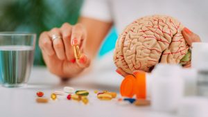 supplements and a brain